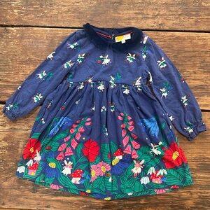 Mini Boden Fairy and strawberry dress with ruffle sleeve detail
